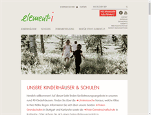Tablet Screenshot of element-i.de